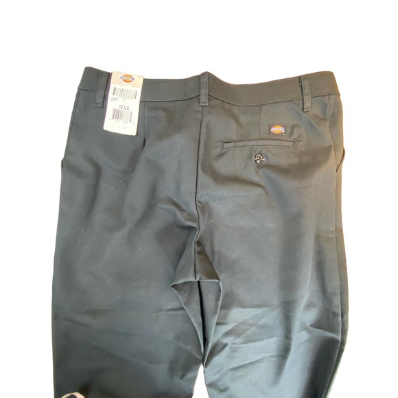 NWT Dickies Women's Pants FP322 Black Size 12 UU Unhemmed - Picture 6 of 6